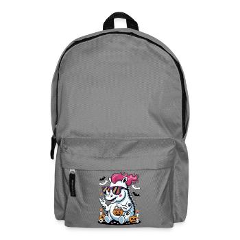 Halloween Rhinoceros with Sunglasses - Backpack - elephant grey - Front
