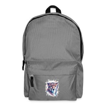 Leopard Splatter Aquarell - Rucksack - Mittelgrau - Vorne