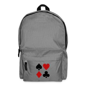 Spielkarten Geometrie - Rucksack - Mittelgrau - Vorne