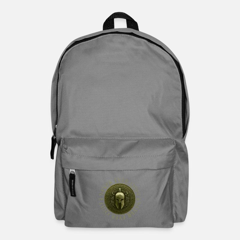 Spartaner Spruch Motivation Workout - Rucksack - Mittelgrau