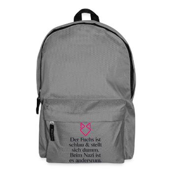 Gegen Rechts - Rucksack - Mittelgrau - Vorne