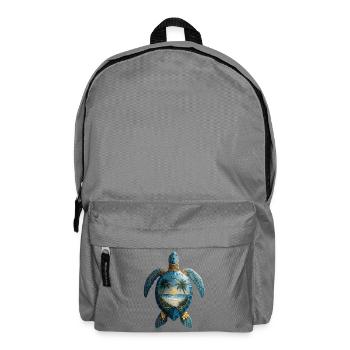 Schildkröte Wellen Surf Turtle Surfer Schildkröten - Rucksack - Mittelgrau - Vorne
