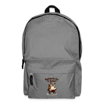 Bookmarks Are For Quitters - Backpack - elephant grey - Front