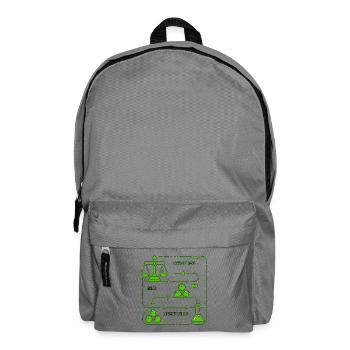 Laws of Mass Chemistry Diagram - Backpack - elephant grey - Front