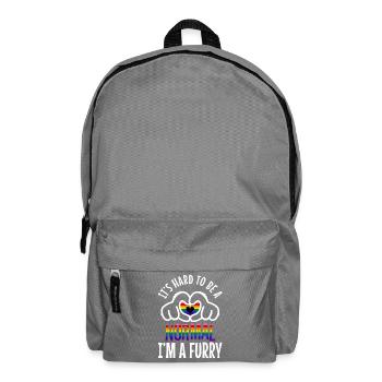 I'm A Furry Deal With It - Backpack - elephant grey - Front