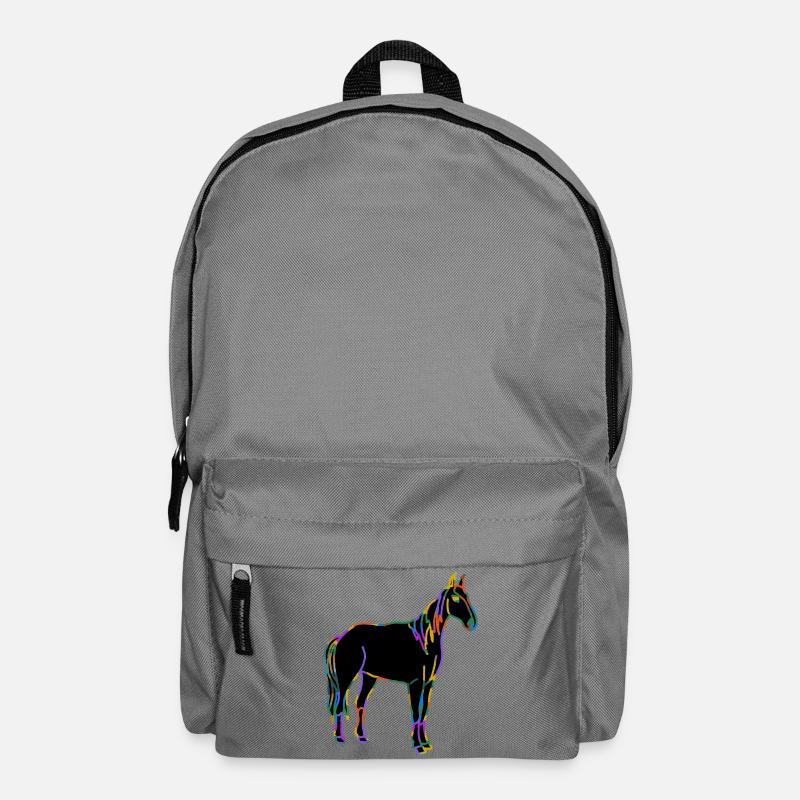 Cheval - Sac à dos - gris éléphant