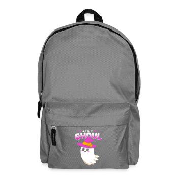 Gender Reveal Halloween Mom-to-be - Backpack - elephant grey - Front