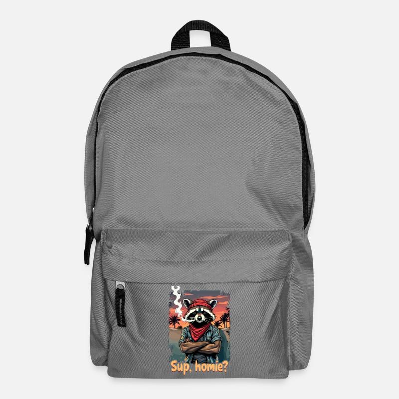 Racoon Sunset Streetstyle - Sac à dos - gris éléphant
