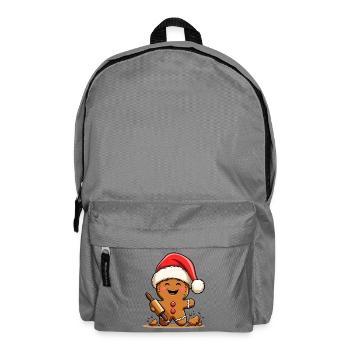Christmas Gingerbread with Frosting - Backpack - elephant grey - Front
