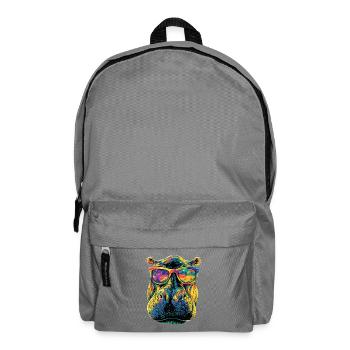 Nilpferd Flusspferd Mama Hippopotamus Cooles Hippo - Backpack - elephant grey - Front
