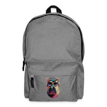 Nilpferd Flusspferd Mama Hippopotamus Cooles Hippo - Backpack - elephant grey - Front
