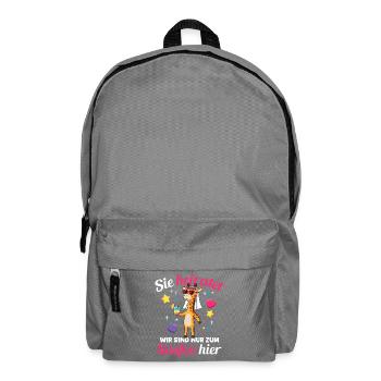 Bachelorette Party Wedding Bride Maid of Honor - Backpack - elephant grey - Front