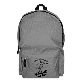 World Stars Football – Just Play Design - Backpack - elephant grey - Front