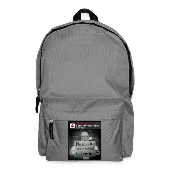 Funny Christmas with Santa Claus - Backpack - elephant grey - Front