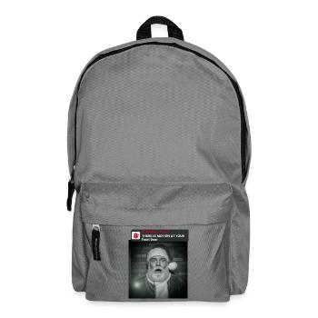 Funny Christmas with Santa Claus - Backpack - elephant grey - Front