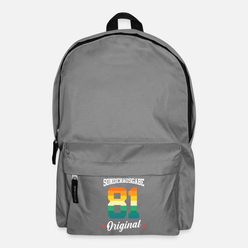 81 Geburtstag - Rucksack - Mittelgrau