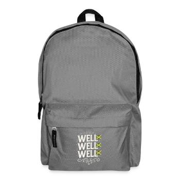 Well Well Well Jamaikanischer Gesang, lustiges Meme Jamaika - Rucksack - Mittelgrau - Vorne