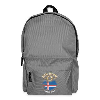 Total Solar Eclipse Iceland 2026 - Backpack - elephant grey - Front