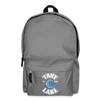 Take me to the Lake Retro Wave - Backpack - elephant grey - Front