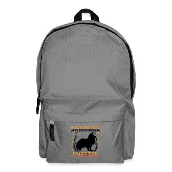Sheltie Me Looking Shetland Chien de berger - Sac à dos - gris éléphant - Devant