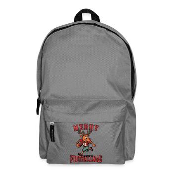 Frohe Footballmas - Rucksack - Mittelgrau - Vorne