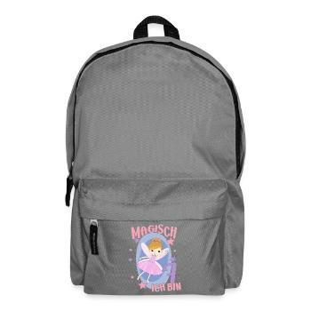 7ème anniversaire fée 7 ans fille anniversaire motif - Sac à dos - gris éléphant - Devant