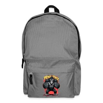 Primal Power Gorila Druck - Rucksack - Mittelgrau - Vorne