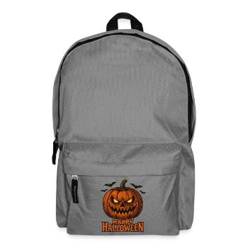 Citrouille d’Halloween – Joyeux Halloween - Sac à dos - gris éléphant - Devant