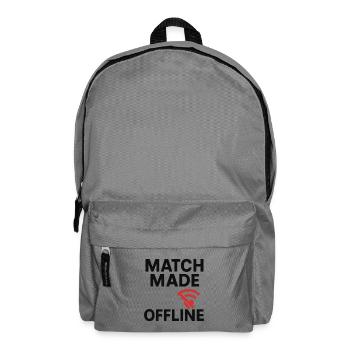 Match Made Offline Love Design - Sac à dos - gris éléphant - Devant