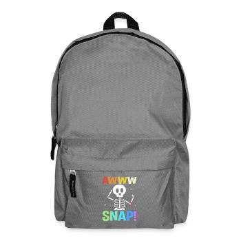 Bone Fracture Halloween Skeleton Bone Arm Fracture - Backpack - elephant grey - Front
