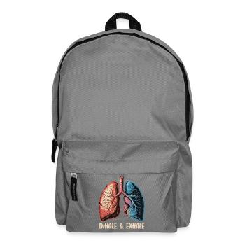 Inspirez Exhale Art Pulmonaire - Sac à dos - gris éléphant - Devant