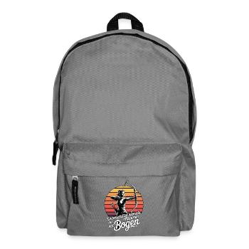 Archery design for archers and courses - Backpack - elephant grey - Front