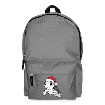 Christmas Turtle - Backpack - elephant grey - Front