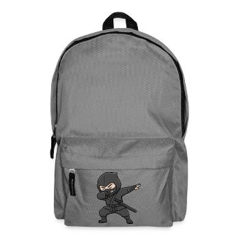 Lustiger Ninja Dab - Rucksack - Mittelgrau - Vorne