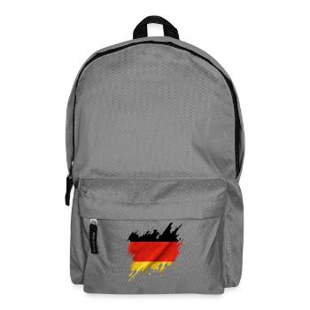 Drapeau allemand, style déchiré - Sac à dos - gris éléphant - Devant