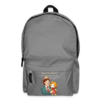 VENTRILOQUIST BEHIND EVERY PUPPET A MASTERFUL VO - Backpack - elephant grey - Front