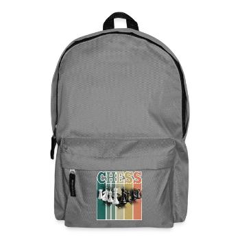 Schach - Rucksack - Mittelgrau - Vorne