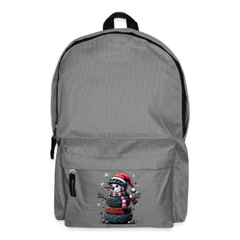CYcling Christmas Sports Santa Claus - Backpack - elephant grey - Front