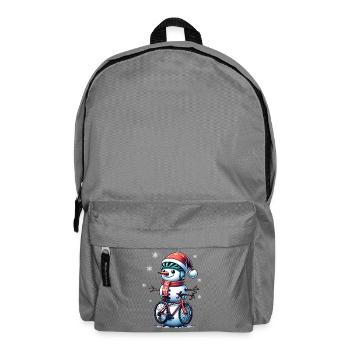 CYcling Christmas Sports Santa Claus - Backpack - elephant grey - Front