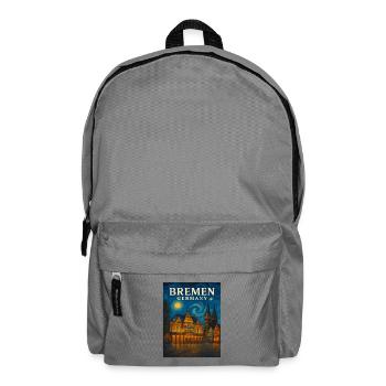 Bremen Night Light Skyline - Backpack - elephant grey - Front