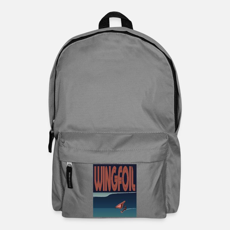 Wingfoiler Welle - Rucksack - Mittelgrau