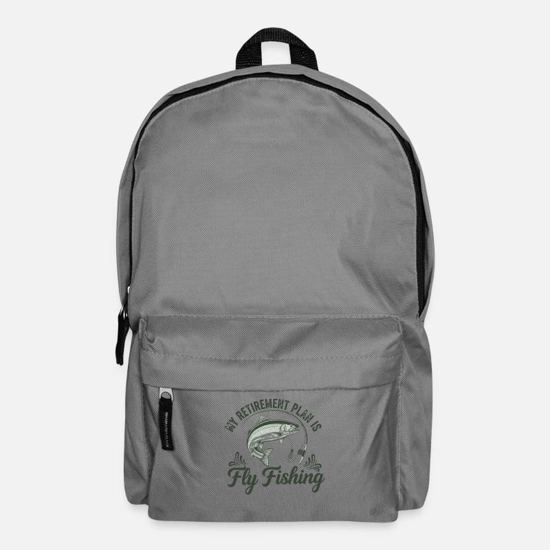 Plan de retraite : Pêche à la mouche - Sac à dos - gris éléphant