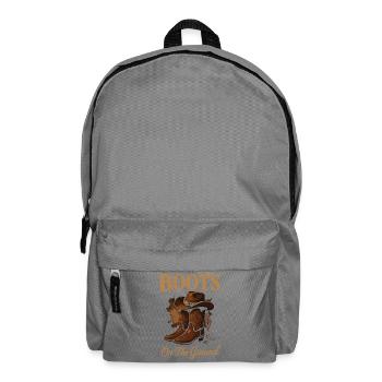 Boots On The Ground Cowboy Style - Rucksack - Mittelgrau - Vorne