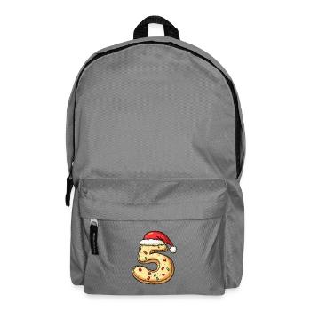 5 Number Cookie Christmas - Backpack - elephant grey - Front