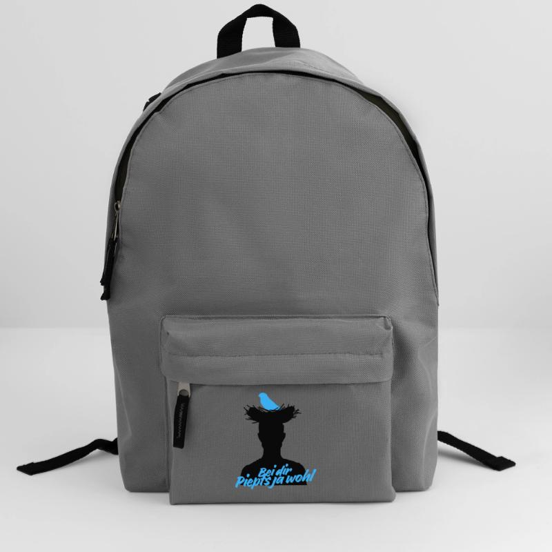 Bei dir piepts ja wohl – Vogel Spruch Rucksack