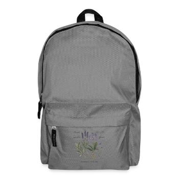 Botanische Heilkräuter - Rucksack - Mittelgrau - Vorne