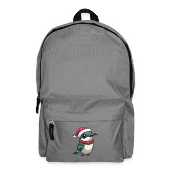 Hummingbird Bird Christmas - Backpack - elephant grey - Front