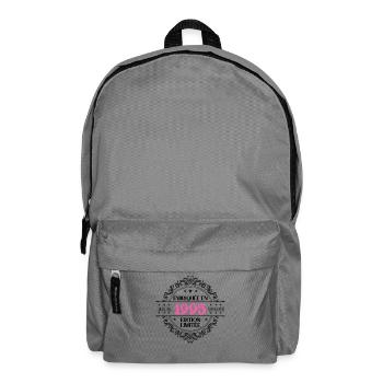 Fabriquée en 1995 Anniversaire Cadeau Fille - Sac à dos - gris éléphant - Devant