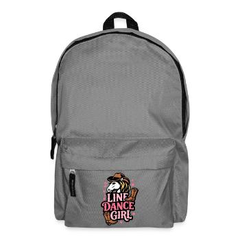 Line Dance Girl - Dance with Heart - Music Gift - Backpack - elephant grey - Front