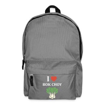 J aime Bok Choy Graphic Tee - Sac à dos - gris éléphant - Devant
